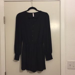 Long Sleeved Black Romper